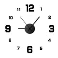 Creative Frameless DIY Wall Clock Decor - Modern & Customizable